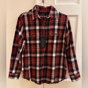 Rainforest Men’s Flannel 100% Cotton Shirt Medium, NWT